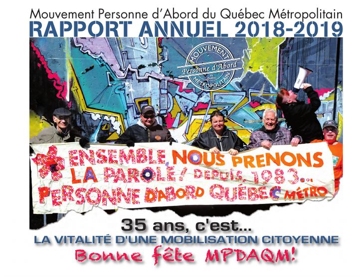 Couverture du rapport annuel 2018-2019
