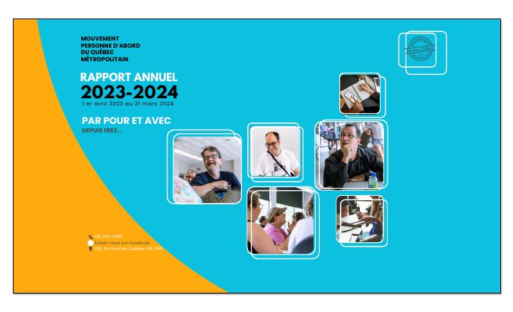 Couverture du rapport annuel 2023-2024